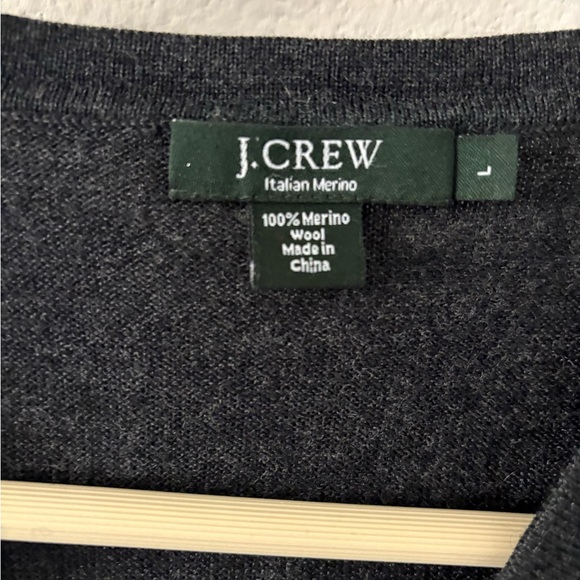 J. Crew Charcoal V-Neck Sweater for Men - Picture 2 of 3